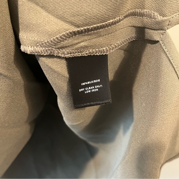 NWT Lafayette 148 Large Bay Leaf Green Ruthie 100% Sleeveless Silk Blouse - Picture 4 of 5